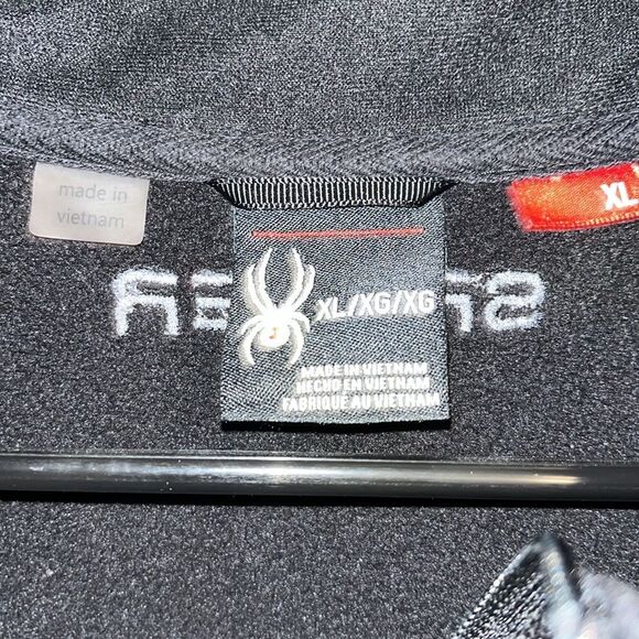 Spyder Ski Trail Hike Black Core 1/4 zipper sweatshirt mens trail hiking jacket - Picture 4 of 6